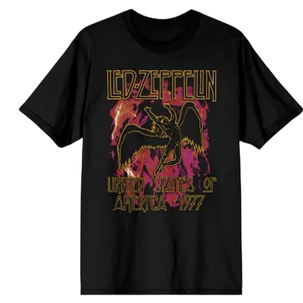 LED ZEPPELIN USA 1977 Men's Short Sleeve T-Shirt